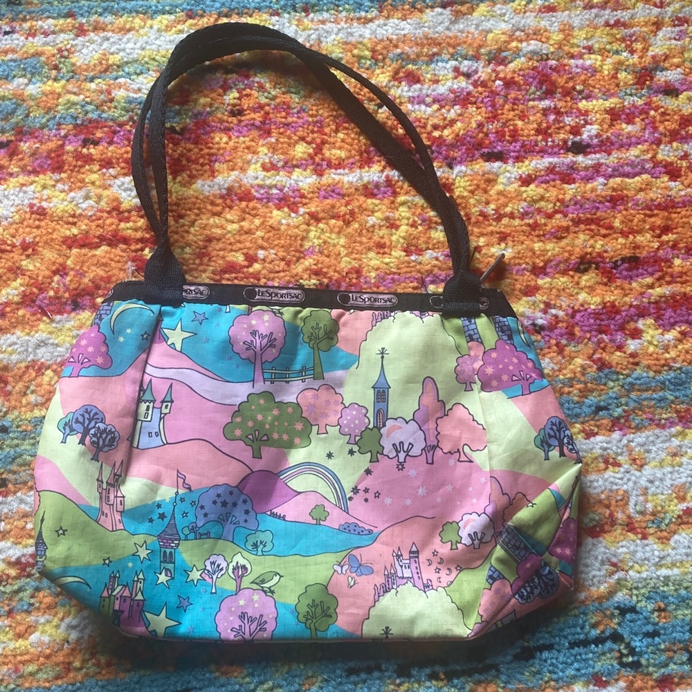 Lesportsac Y2K Pastel Fantasy Print Shoulder Bag